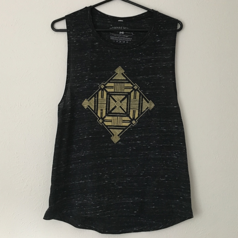 Normal Human Loose Fit Geometric Tank